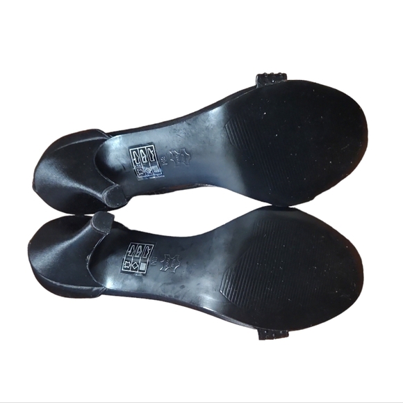 MODA Rhinestone Peep Toe Heels Size 8 - Picture 5 of 9